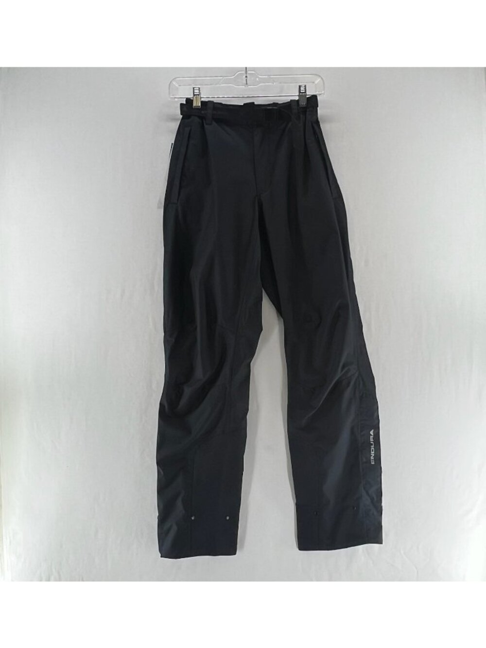 Endura Gridlock II Waterproof Cycling Pants Womens XS Belted Rain Trousers Black